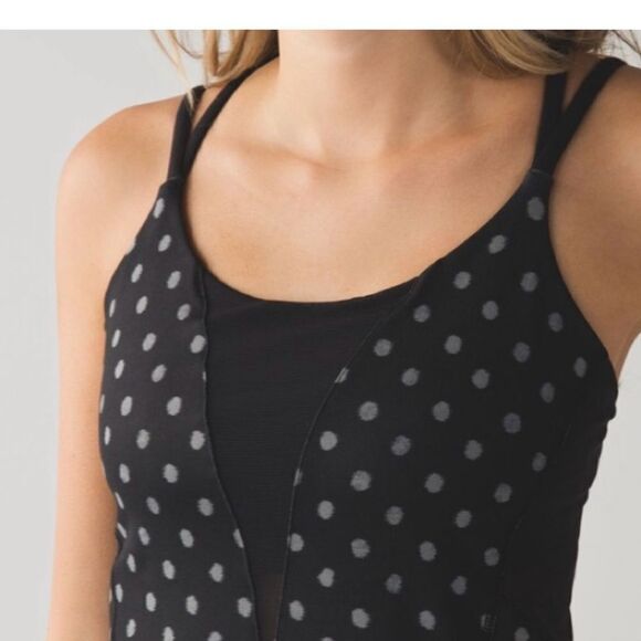 LULULEMON EXQUISITE TANK GHOST DOT BLACK SLATE - Picture 11 of 12